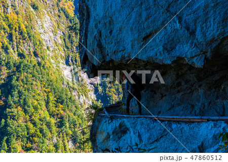 下ノ廊下 登山者 黒部 下ノ廊下 登山者 黒部 47860512
