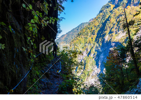 下ノ廊下　登山者　黒部 47860514