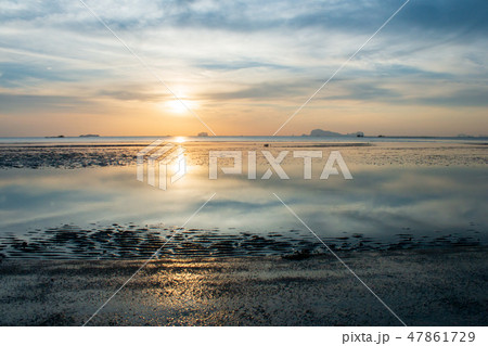 sunset over the sea sunset over the sea 47861729