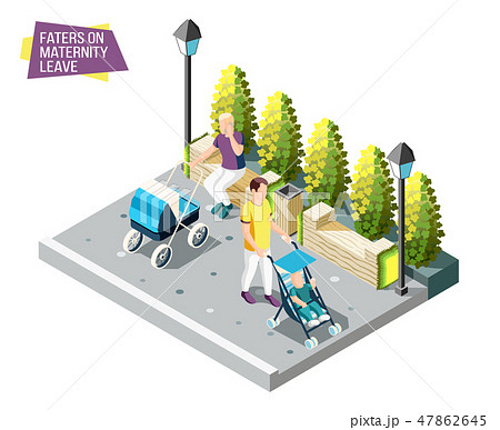Fathers On Maternity Leave Design Concept 47862645