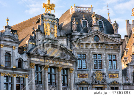 facade of the house on Grand Place Brussels Belgium Flanders Europe facade of the house on Grand Place Brussels Belgium Flanders Europe 47865898