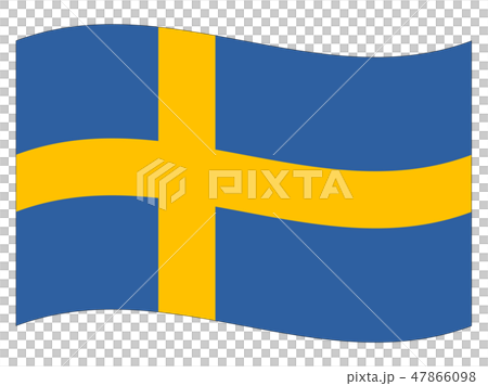 スウェーデン王国 国旗（縁あり）　Sweden flag 47866098