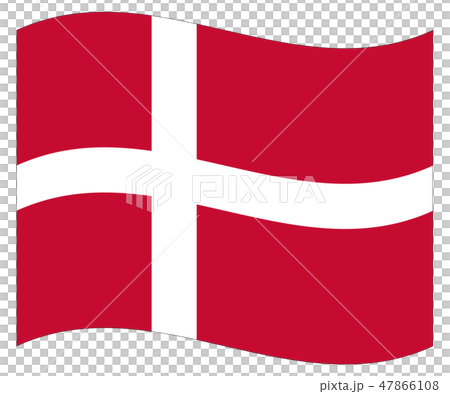 デンマーク王国 国旗（縁あり）　Denmark flag 47866108