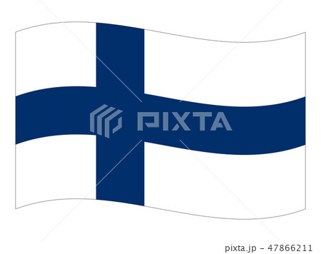フィンランド共和国 国旗（縁あり）　Finland flag