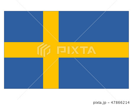スウェーデン王国 国旗（縁あり）　Sweden flag