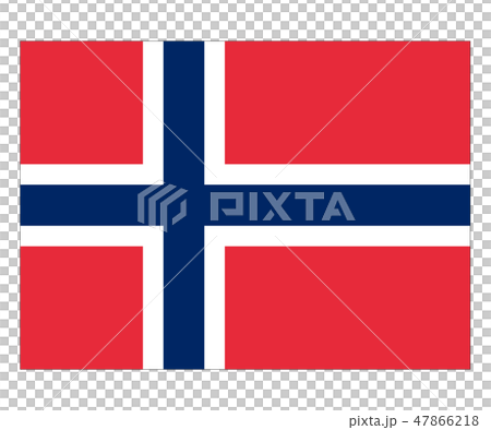 ノルウェー王国 国旗（縁あり）　Norwegian flag 47866218