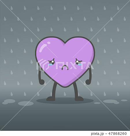 Cute and kawaii heart mascot charactor Cute and kawaii heart mascot charactor 47868260