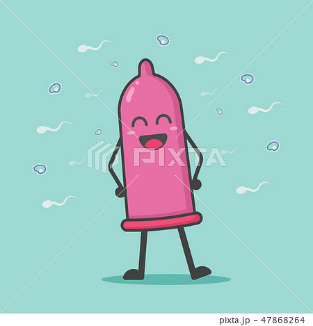 cute condom Cute and kawaii condom charactorのイラスト素材 [47868264] - PIXTA