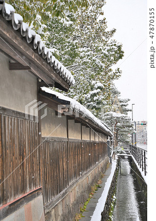 金沢市　冬の辰巳用水 47870155