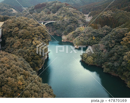 さつま川辺湖の上空から 47870169