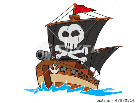 海賊船のイラスト素材 47870914 Pixta