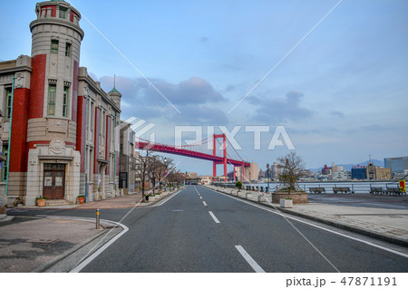 若松南海岸通りの夕暮れ【福岡県】 47871191