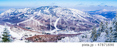 風景物語（志賀高原の冬）　超高画素13315x4767px 47871690