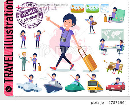 flat type men blue sportswear_travel flat type men blue sportswear_travel 47871964