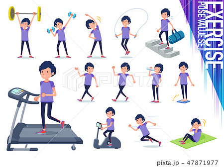 flat type men blue sportswear_exercise flat type men blue sportswear_exercise 47871977