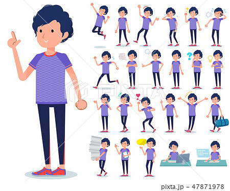 flat type men blue sportswear_emotion 47871978