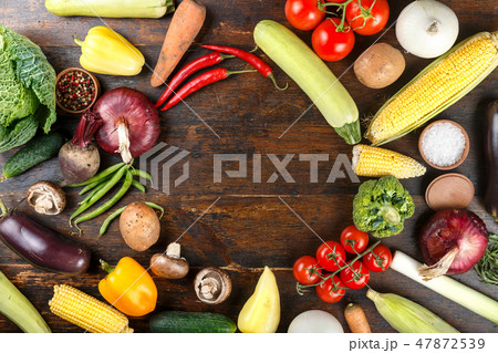different vegetables set 47872539
