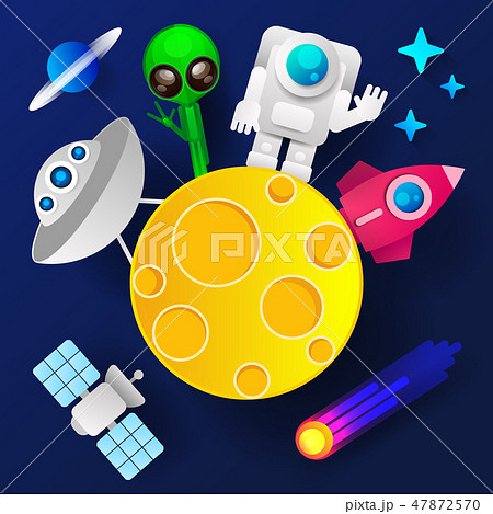 Rocket Launch,ship.vector, Illustration Concept Rocket Launch,ship.vector, Illustration Concept 47872570