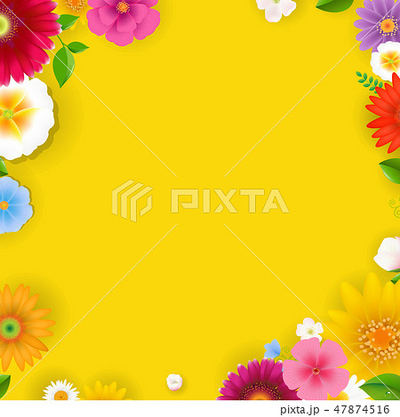 Spring Poster With Flowers Spring Poster With Flowers 47874516