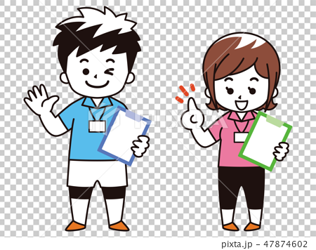 Sports Instructor S Man And Woman Stock Illustration