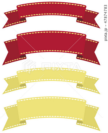 Frame ribbon tape Ribon decoration fancy retro - Stock Illustration  [86583877] - PIXTA