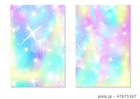 Unicorn rainbow background. Holographic sky Unicorn rainbow background. Holographic sky 47875367