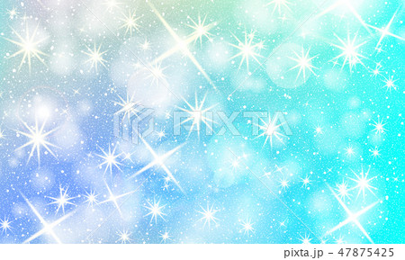 Unicorn rainbow background. Holographic sky  47875425