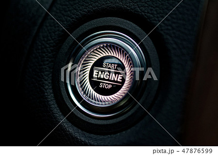 Engine Start/Stop Button in Car 47876599