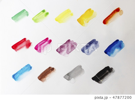 Abstract watercolor paint on white background. 47877200