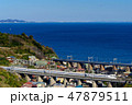 海と東海道新幹線N700系のぞみ 47879511