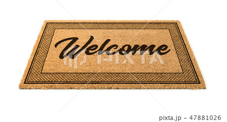Welcome Mat Isolated On A White Background Welcome Mat Isolated On A White Background 47881026