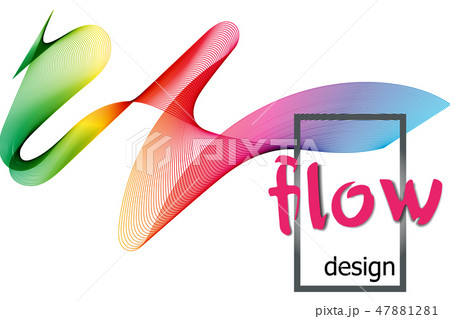 Wave colorful texture Flow shapes Liquid wave 47881281