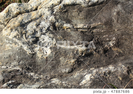 荒い岩肌 荒い岩肌 47887686