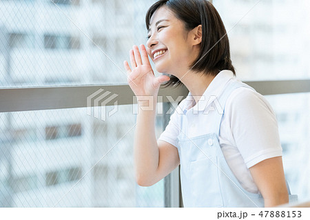 介護職の女性の写真素材