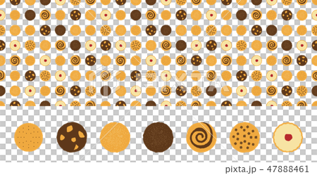 クッキードットパターン クッキードットパターン 47888461