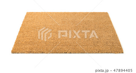 Blank Welcome Mat Isolated on White Background Blank Welcome Mat Isolated on White Background 47894405