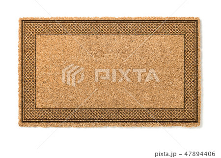 Blank Welcome Mat Isolated on White Background Blank Welcome Mat Isolated on White Background 47894406