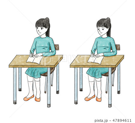 ノートをとる女の子 ノートをとる女の子 47894611