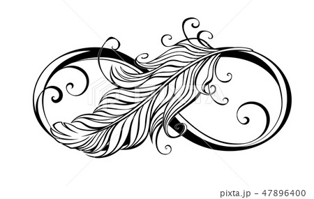 infinity symbol with feather.eps infinity symbol with feather.eps 47896400