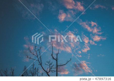 Evening sky Twilight sunset Landscap deep 47897316