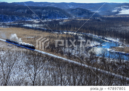 SL冬のSL湿原号 夢が丘展望台 SL冬のSL湿原号 夢が丘展望台 47897801