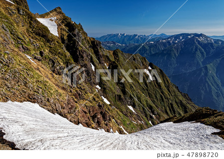 谷川岳・オキの耳と朝日岳・巻機山・越後駒ヶ岳の眺め 47898720