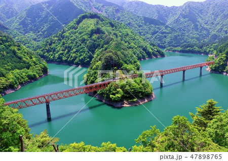 静岡県　奥大井湖上駅 47898765
