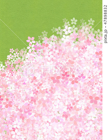 桜　和紙風　テクスチャー 47898832