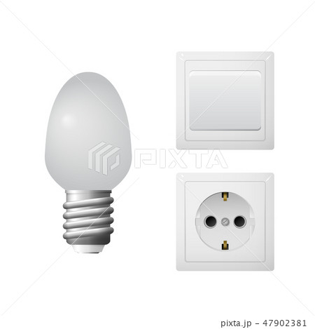 Socket with plug, led light bulb. 47902381