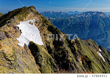谷川岳・トマの耳から見るオキの耳と朝日岳・巻機山 47904451