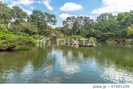 縮景園の美しい風景 47905200