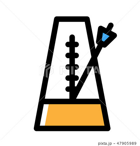 Metronome Linecolor Illustrationのイラスト素材