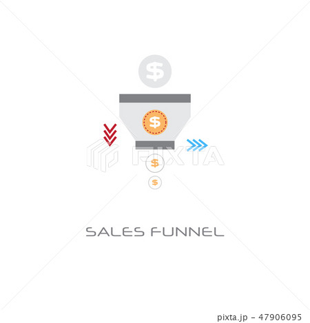 sales funnel analysis concept finance internet marketing data white background line style sales funnel analysis concept finance internet marketing data white background line style 47906095