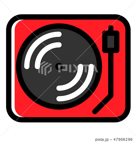 Vinyl player LineColor illustration 47906296
